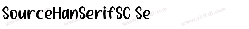 SourceHanSerifSC Se字体转换